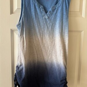 Blue/Grey Ombre Sleeveless Top